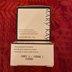 Mary Kay mineral powder foundation.